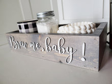 Load image into Gallery viewer, 3D Brew me, baby coffee box - Coffee box - Coffee is Life- Coffee Bar - Funny decor - Kitchen storage box - Coffee Caddy