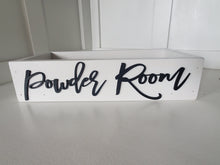 Load image into Gallery viewer, 3d Powder Room Box - Rustic Toilet Paper Holder - Farmhouse Bathroom Decor - Wooden Box Above The Toilet