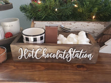 Load image into Gallery viewer, 3D Hot Chocolate Station box - Chocolate box - Drink station - Hot Chocolate Bar - Dessert Bar - Camping food box - Outdoor Food Tray
