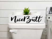 Load image into Gallery viewer, 3D Nice Butt - Rustic Toilet Paper Holder - Farmhouse Bathroom Decor - Wooden Box Above The Toilet