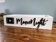 Load image into Gallery viewer, 3D Movie Night box - Movie box - Candy station - Candy Bar - Movies - Camping food box - Outdoor Food Tray