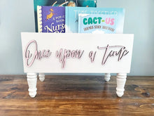 Load image into Gallery viewer, Personalized 3d Book storage Box - Baby Shower Gift - Book Box - Book Storage - Gift for Baby - Book caddy - Kids room storage