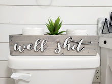 Load image into Gallery viewer, 3D Well Shit toilet box - Box for Toilet - Toilet Paper Holder - Rustic Bathroom Decor - Funny Bathroom Decor - Toilet Tray