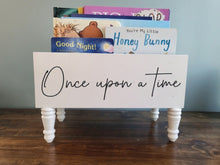 Load image into Gallery viewer, Once upon a time box- Book Box - Book Storage - Kids books - Book caddy - Kids room storage - Toy Storage - Kids Christmas Gift