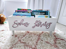 Load image into Gallery viewer, Personalized 3d Book storage Box - Baby Shower Gift - Book Box - Book Storage - Gift for Baby - Book caddy - Kids room storage
