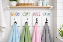 Load image into Gallery viewer, Kids Towel Hooks | 3D Farm Style | Backpack Hooks | Kids Bathroom Towel Hooks | Personalized Bathroom Hooks | Towel Rack | Towel Holder