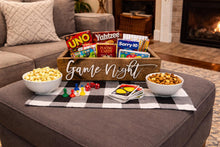 Load image into Gallery viewer, 3D Game Night Box - Game Storage Box - Gift Box - Family Night - Games - Camping food box - Outdoor Food Tray - Gift for kids