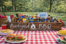 Load image into Gallery viewer, 3D Backyard BBQ Box- Backyard BBQ - bbq Caddy - Camping Station - bbq Bar - Father's Day Gift- Grill Caddy - Smores Kit - Outdoor for Men