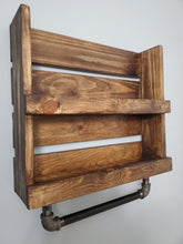 Load image into Gallery viewer, Bathroom Storage Shelf - Rustic Farmhouse Bathroom Storage and Organizer - Kitchen Organizer
