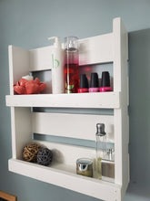 Load image into Gallery viewer, Bathroom Storage Shelf - Rustic Farmhouse Bathroom Storage and Organizer - Over The Toilet Storage Shelf And Organizer