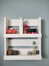 Load image into Gallery viewer, Bathroom Storage Shelf - Rustic Farmhouse Bathroom Storage and Organizer - Over The Toilet Storage Shelf And Organizer