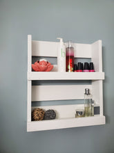 Load image into Gallery viewer, Bathroom Storage Shelf - Rustic Farmhouse Bathroom Storage and Organizer - Over The Toilet Storage Shelf And Organizer