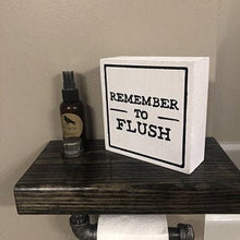 Load image into Gallery viewer, Industrial Toilet Paper Holder with Shelf - Steampunk Bathroom Fixture With Industrial Pipe Shelf - Rustic Farmhouse Decor - Toilet Roll