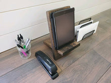 Load image into Gallery viewer, Collapsible Cookbook Stand - Rustic Cookbook Holder