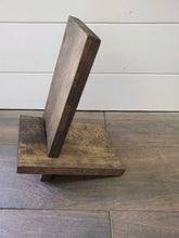 Load image into Gallery viewer, Collapsible Cookbook Stand - Rustic Cookbook Holder