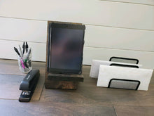 Load image into Gallery viewer, Collapsible Cookbook Stand - Rustic Cookbook Holder