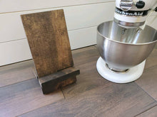Load image into Gallery viewer, Collapsible Cookbook Stand - Rustic Cookbook Holder