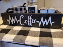 Load image into Gallery viewer, 3D Coffee station box - Coffee box - Coffee is Life- Coffee Bar - Coffee - Kitchen storage box - Coffee Caddy