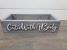 Load image into Gallery viewer, 3D Cutie with a booty toilet box - Funny bathroom decor - Rustic Toilet Paper Holder - Farmhouse Bathroom Decor - Box Above The Toilet