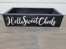 Load image into Gallery viewer, 3d Hello sweet cheeks box | Toilet box | bathroom storage | Bathroom decor | Hello Sweet Cheeks | Funny bathroom decor | Toilet tray