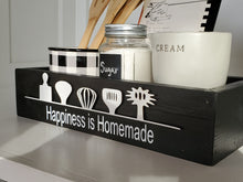 Load image into Gallery viewer, 3D Happiness is Homemade box - kitchen box - Kitchen storage box - Utensils storage box - Happiness is - Camping food box - kitchen Caddy