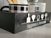Load image into Gallery viewer, 3D Happiness is Homemade box - kitchen box - Kitchen storage box - Utensils storage box - Happiness is - Camping food box - kitchen Caddy