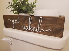 Load image into Gallery viewer, 3D Get Naked toilet box - Box for Toilet - Toilet Paper Holder - Rustic Bathroom Decor - Funny Bathroom Decor - Toilet Tray