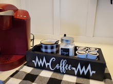 Load image into Gallery viewer, 3D Coffee station box - Coffee box - Coffee is Life- Coffee Bar - Coffee - Kitchen storage box - Coffee Caddy