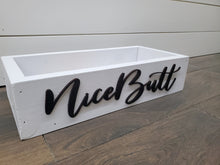 Load image into Gallery viewer, 3D Nice Butt - Rustic Toilet Paper Holder - Farmhouse Bathroom Decor - Wooden Box Above The Toilet