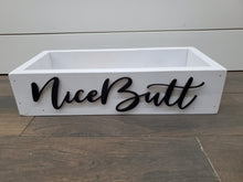 Load image into Gallery viewer, 3D Nice Butt - Rustic Toilet Paper Holder - Farmhouse Bathroom Decor - Wooden Box Above The Toilet