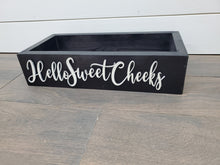 Load image into Gallery viewer, 3d Hello sweet cheeks box | Toilet box | bathroom storage | Bathroom decor | Hello Sweet Cheeks | Funny bathroom decor | Toilet tray