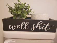 Load image into Gallery viewer, 3D Well Shit toilet box - Box for Toilet - Toilet Paper Holder - Rustic Bathroom Decor - Funny Bathroom Decor - Toilet Tray