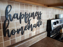 Load image into Gallery viewer, Happiness is Homemade 3D sign - Kitchen Decor - Wood sign - Home Decor Sign - Farmhouse Sign