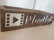 Load image into Gallery viewer, 3D Movie Night box - Movie box - Candy station - Candy Bar - Movies - Camping food box - Outdoor Food Tray