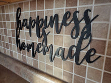Load image into Gallery viewer, Happiness is Homemade 3D sign - Kitchen Decor - Wood sign - Home Decor Sign - Farmhouse Sign