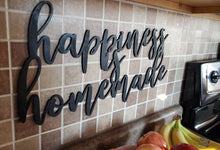 Load image into Gallery viewer, Happiness is Homemade 3D sign - Kitchen Decor - Wood sign - Home Decor Sign - Farmhouse Sign