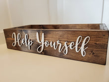 Load image into Gallery viewer, 3D Help Yourself Box - Party box - Bathroom Box - Bathroom Decor - Party Supplies - Box for Toilet - Office Food Tray