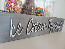 Load image into Gallery viewer, 3D Ice cream topping box - Ice cream box - Camping station - Ice cream Bar - Ice Cream- Party food box - Outdoor Food Tray