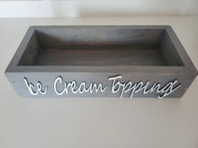 Load image into Gallery viewer, 3D Ice cream topping box - Ice cream box - Camping station - Ice cream Bar - Ice Cream- Party food box - Outdoor Food Tray