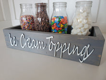 Load image into Gallery viewer, 3D Ice cream topping box - Ice cream box - Camping station - Ice cream Bar - Ice Cream- Party food box - Outdoor Food Tray