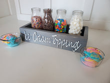 Load image into Gallery viewer, 3D Ice cream topping box - Ice cream box - Camping station - Ice cream Bar - Ice Cream- Party food box - Outdoor Food Tray
