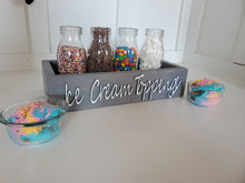 Load image into Gallery viewer, 3D Ice cream topping box - Ice cream box - Camping station - Ice cream Bar - Ice Cream- Party food box - Outdoor Food Tray