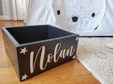 Load image into Gallery viewer, Personalized 3d Toy Box - Book Box - Book Storage - Kids books - Book caddy - Kids room storage