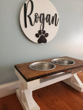 Load image into Gallery viewer, Pet name sign, Dog sign, pet gift, Personalized pet gift, pet decor, wood dog sign, gift for pet