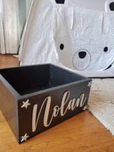 Load image into Gallery viewer, Personalized 3d Toy Box - Book Box - Book Storage - Kids books - Book caddy - Kids room storage