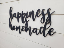 Load image into Gallery viewer, Happiness is Homemade 3D sign - Kitchen Decor - Wood sign - Home Decor Sign - Farmhouse Sign