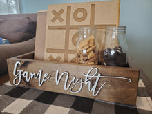 Load image into Gallery viewer, 3D Game Night Box - Game Storage Box - Gift Box - Family Night - Games - Camping food box - Outdoor Food Tray - Gift for kids