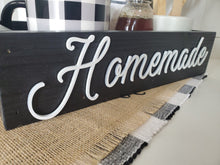 Load image into Gallery viewer, Homemade | Homemade Sign | Farmhouse Decor | Party Decor | Storage box | mason jar box | Rustic box| Kitchen Storage| Recipe box