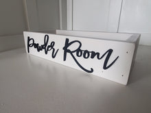 Load image into Gallery viewer, 3d Powder Room Box - Rustic Toilet Paper Holder - Farmhouse Bathroom Decor - Wooden Box Above The Toilet