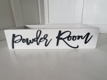 Load image into Gallery viewer, 3d Powder Room Box - Rustic Toilet Paper Holder - Farmhouse Bathroom Decor - Wooden Box Above The Toilet